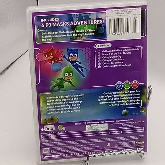 PJ MASKS Toy Lot DVD Mini Card Game PEZ 1.5" Fig Gekko Red Owlette Choco Cat Boy - Picture 8 of 10